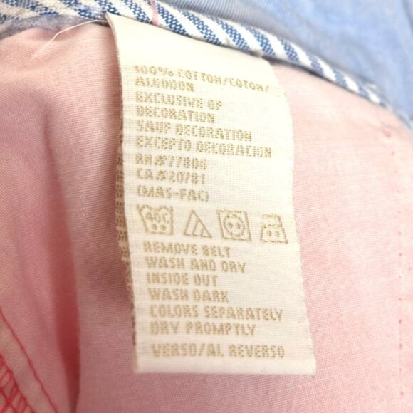 Tommy Hilfiger Red Straight Leg Flat Front Chino Pants Women's Size 14 - Picture 6 of 6